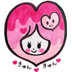 [LINEスタンプ] モモイロハンコ