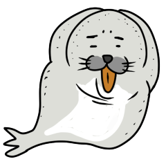 [LINEスタンプ] あざらし村のゴン蔵くん 