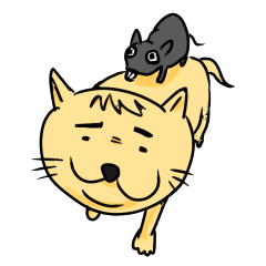 [LINEスタンプ] のら猫タメ吉 