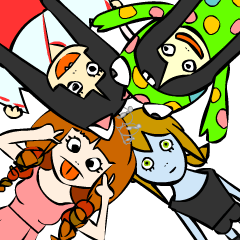 [LINEスタンプ] 男の娘だらけの魔女会