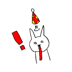 [LINEスタンプ] パーティー帽子をかぶったネコ 
