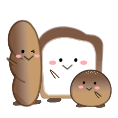 [LINEスタンプ] パン達の日常 