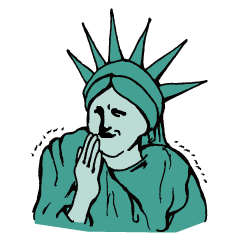 [LINEスタンプ] 自由な女神 