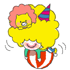 [LINEスタンプ] ピエろんとキングくんのサーカス 