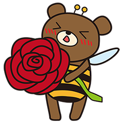[LINEスタンプ] Grizz Bee(English Ver.) 