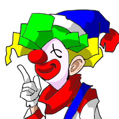 [LINEスタンプ] 楽しいピエロ