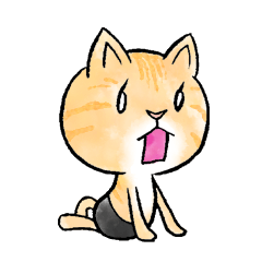 [LINEスタンプ] パンツ一丁ねこ 