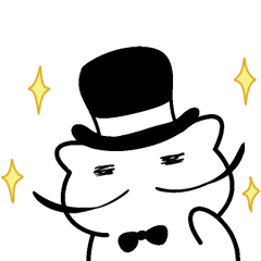 [LINEスタンプ] ひげねこ紳士 