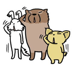 [LINEスタンプ] ガウリン福～吠え犬スタンプ 