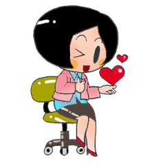 [LINEスタンプ] Busy Busy Salary Girl