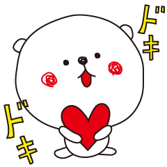 [LINEスタンプ] しろくまと擬音 fetchpriority=high