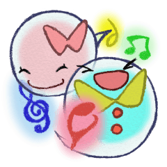 [LINEスタンプ] スプーキィくん と ユーリィちゃん 