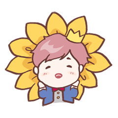 [LINEスタンプ] Little Sunflower Prince