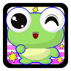 [LINEスタンプ] Ruanruan Frog Gengen 