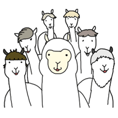 [LINEスタンプ] あるぱか牧場 