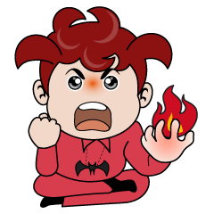 [LINEスタンプ] Bat Demon The Lovely Boy fetchpriority=high