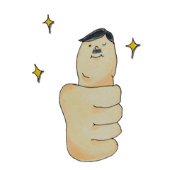 [LINEスタンプ] 親指父さん 