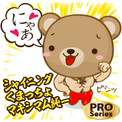 [LINEスタンプ] シャイニング くまっちょ マキシマム 純一 fetchpriority=high