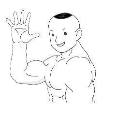 [LINEスタンプ] マッチョマンの一言