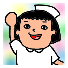[LINEスタンプ] 看護師のナス子ちゃんの日常