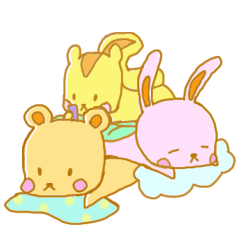 [LINEスタンプ] ふとんでゴロン 