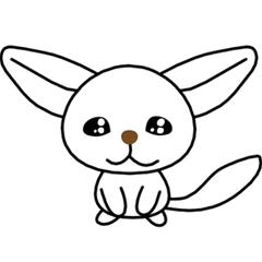 [LINEスタンプ] フェネック狐のシロちゃん 