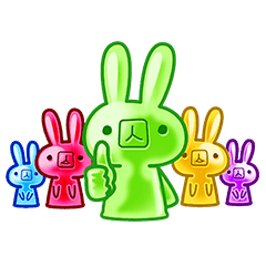 [LINEスタンプ] グミグミうさぎグミ 