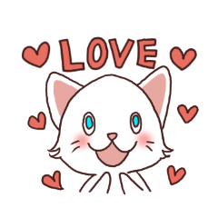 [LINEスタンプ] しろねこちゃんスタンプ fetchpriority=high
