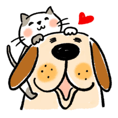 [LINEスタンプ] 犬と猫 使いやすいスタンプ 