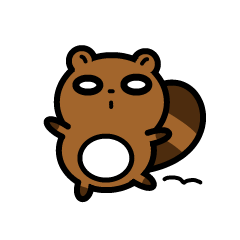 [LINEスタンプ] こだぬき ぽこちゃん