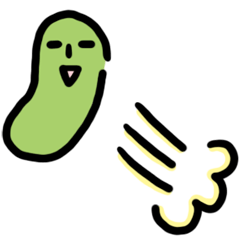 [LINEスタンプ] 躍動するマメ 