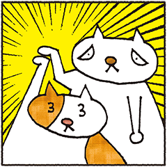 [LINEスタンプ] ワクネコ 