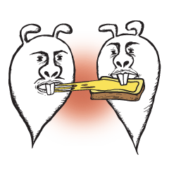 [LINEスタンプ] おばけあにまる 