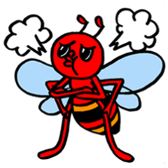 [LINEスタンプ] あかいはち