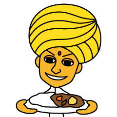 [LINEスタンプ] カレー大好き！パースラム教授と仲間たち 