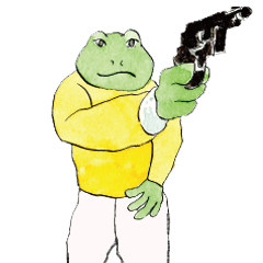 [LINEスタンプ] A frog 