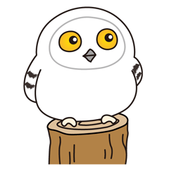 [LINEスタンプ] シロフクロウのホウ fetchpriority=high