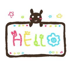 [LINEスタンプ] Animals' Whiteboard 