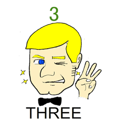 [LINEスタンプ] 3つ数えろ！