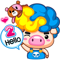 [LINEスタンプ] Samsun ＆ Sunnie 2 (English Edition) 