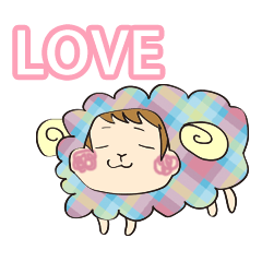[LINEスタンプ] 癒し系チェックヒツジのスー 