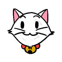 [LINEスタンプ] 白い子猫フランネル