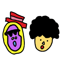 [LINEスタンプ] ゴリラとアフロ fetchpriority=high