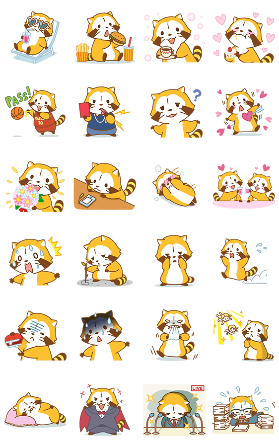 GOGO！ラスカル アニメスタンプのスタンプ詳細