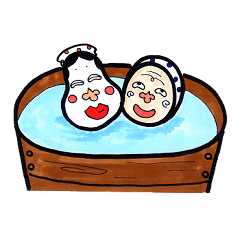 [LINEスタンプ] おかめとひょっとこ