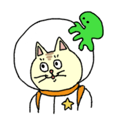 [LINEスタンプ] 宇宙とネコ 