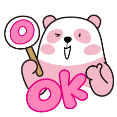 [LINEスタンプ] ピンクパンダ ぱん蔵 