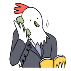 [LINEスタンプ] 会社員鶏太 