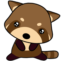 [LINEスタンプ] 二足歩行のレッサーパンダのパン 