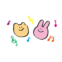 [LINEスタンプ] うさぎちゃんとくまくん 3 
